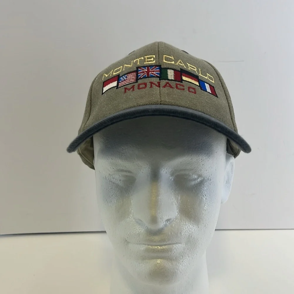 Vintage 90’s Atlantis Hats Monte Carlo Formula 1 Racing Grand Prix Cotton Cap